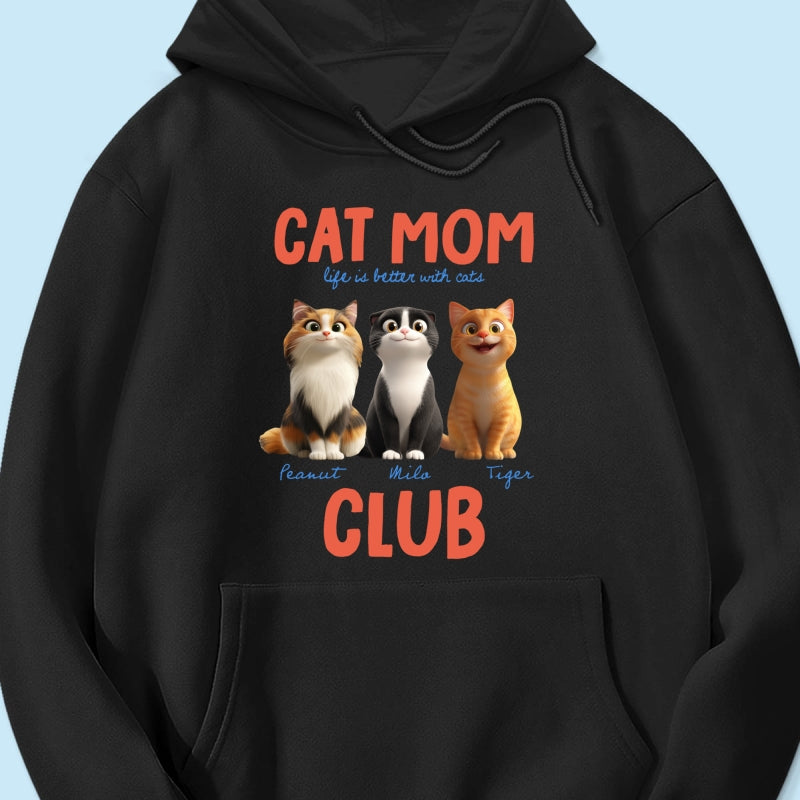 Life Is Better With Cats - Personalized Shirt - Gift For Cat Lovers