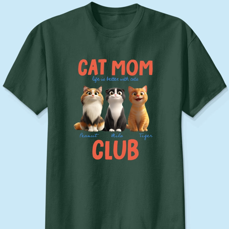 Life Is Better With Cats - Personalized Shirt - Gift For Cat Lovers