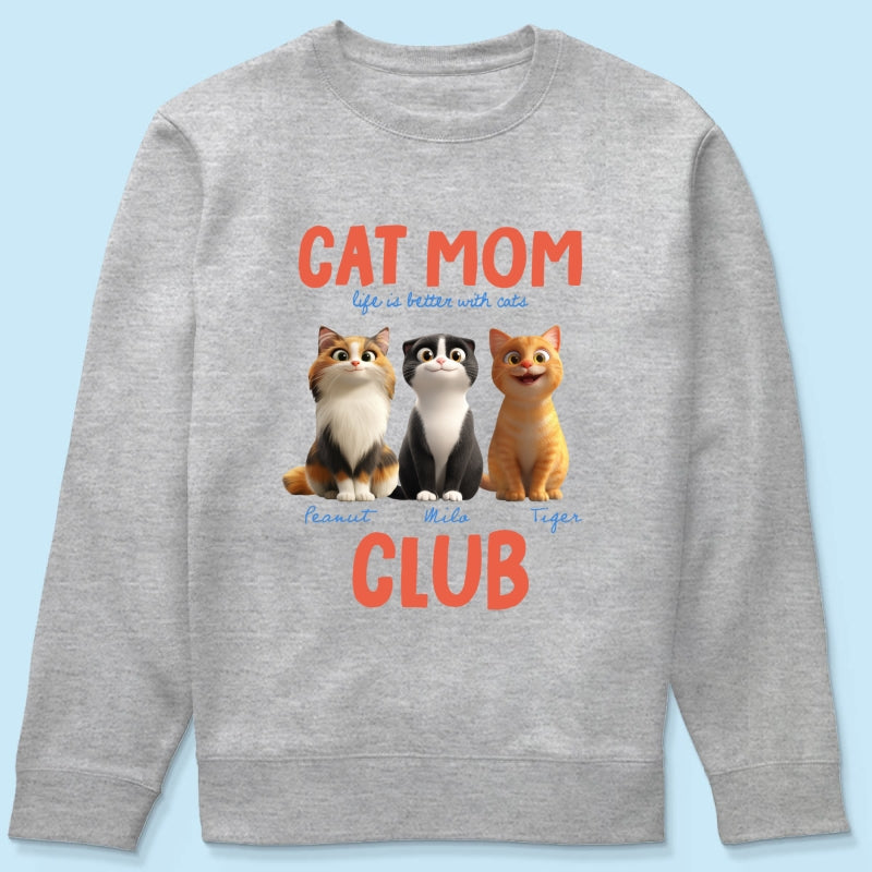 Life Is Better With Cats - Personalized Shirt - Gift For Cat Lovers