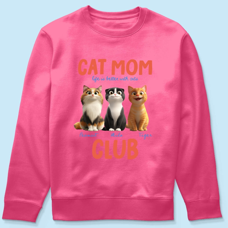 Life Is Better With Cats - Personalized Shirt - Gift For Cat Lovers