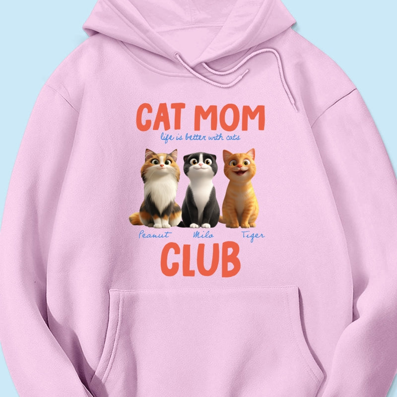 Life Is Better With Cats - Personalized Shirt - Gift For Cat Lovers