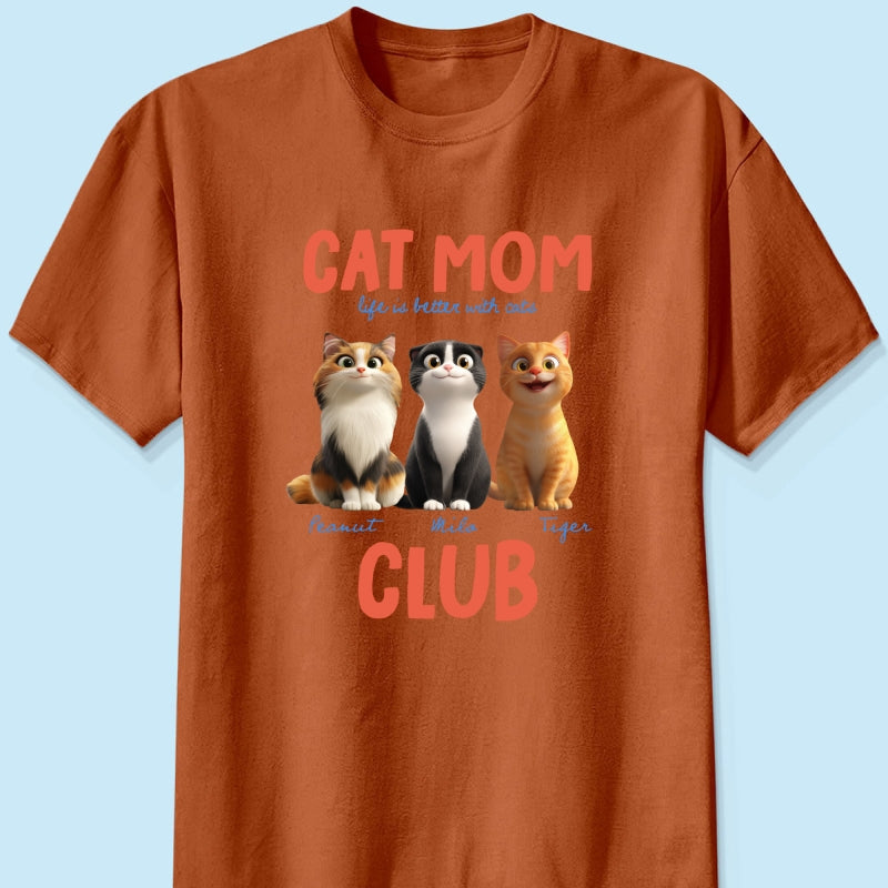 Life Is Better With Cats - Personalized Shirt - Gift For Cat Lovers