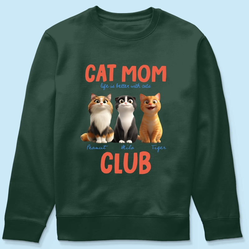 Life Is Better With Cats - Personalized Shirt - Gift For Cat Lovers