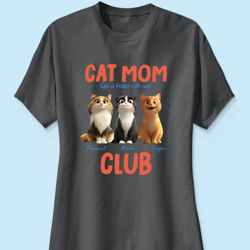 Life Is Better With Cats - Personalized Shirt - Gift For Cat Lovers