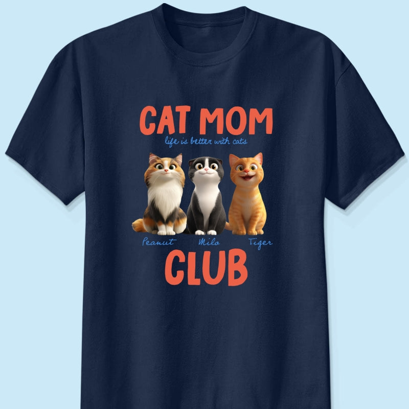 Life Is Better With Cats - Personalized Shirt - Gift For Cat Lovers