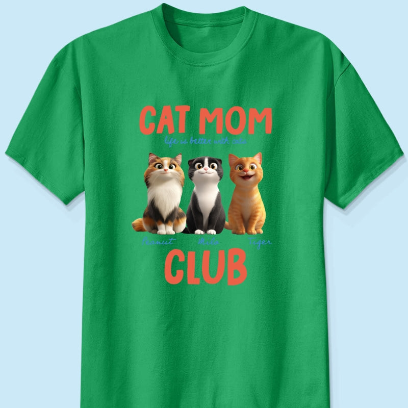 Life Is Better With Cats - Personalized Shirt - Gift For Cat Lovers
