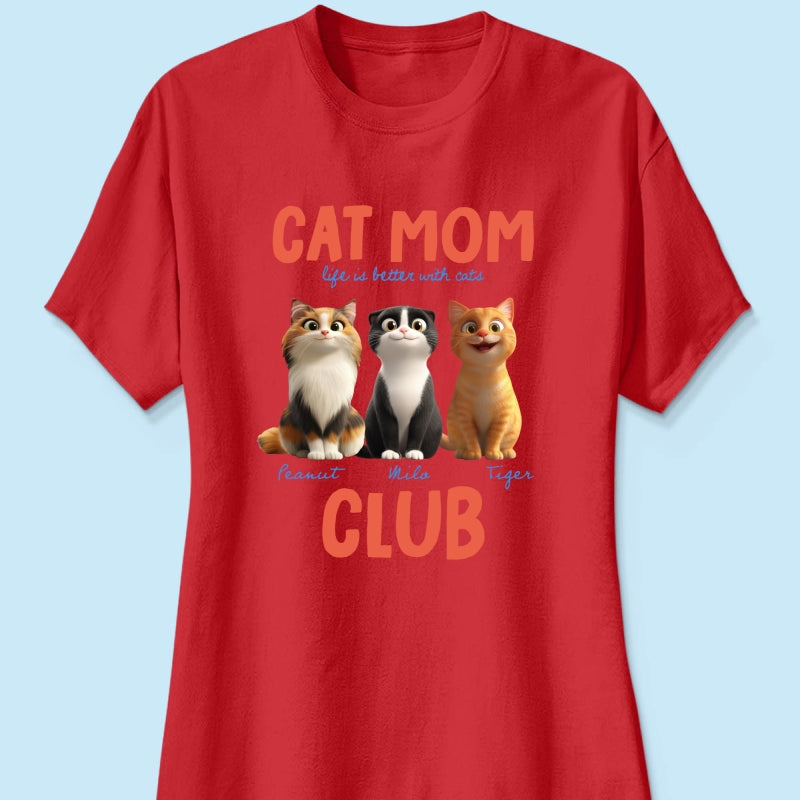 Life Is Better With Cats - Personalized Shirt - Gift For Cat Lovers