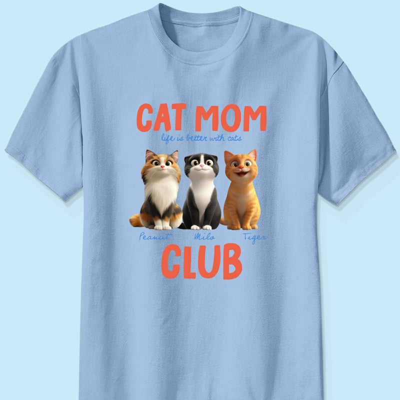 Life Is Better With Cats - Personalized Shirt - Gift For Cat Lovers