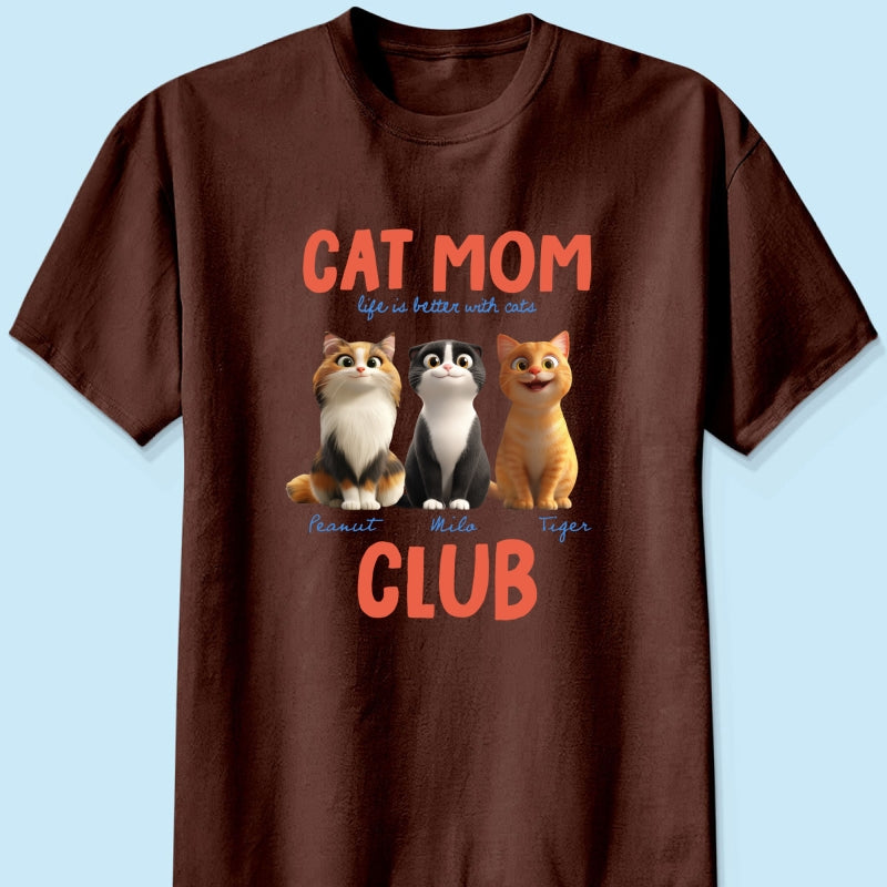 Life Is Better With Cats - Personalized Shirt - Gift For Cat Lovers