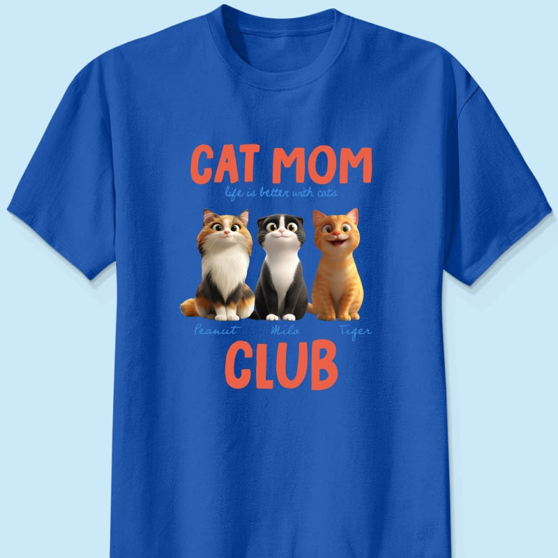 Life Is Better With Cats - Personalized Shirt - Gift For Cat Lovers