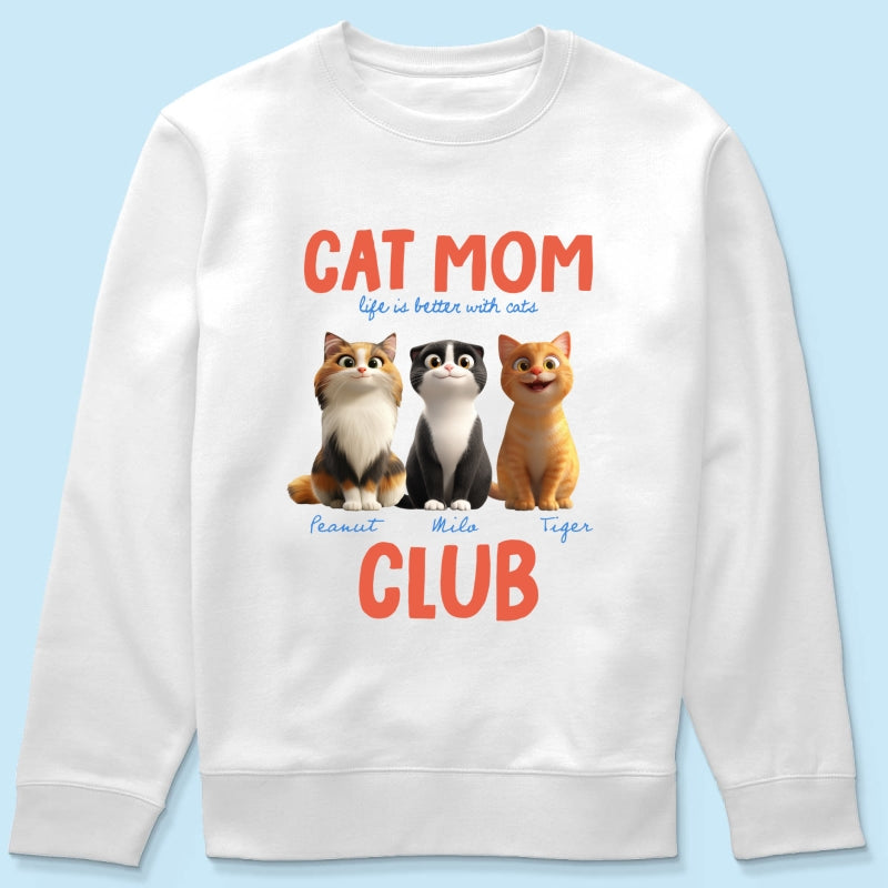 Life Is Better With Cats - Personalized Shirt - Gift For Cat Lovers