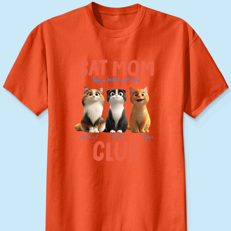Life Is Better With Cats - Personalized Shirt - Gift For Cat Lovers