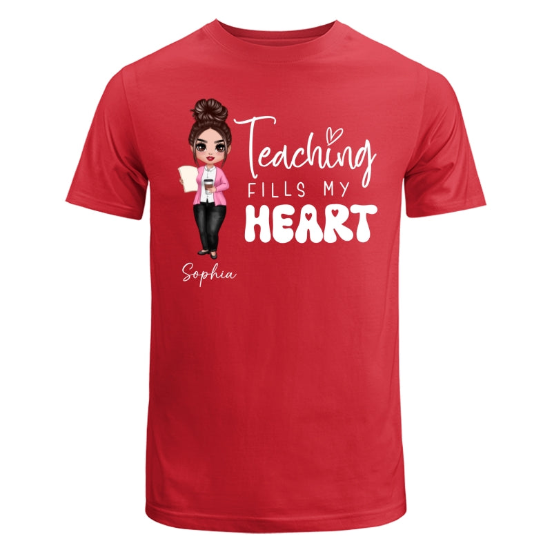 Teaching Is Heart Work Valentine‘s Day Gift For Teachers Personalized Shirt