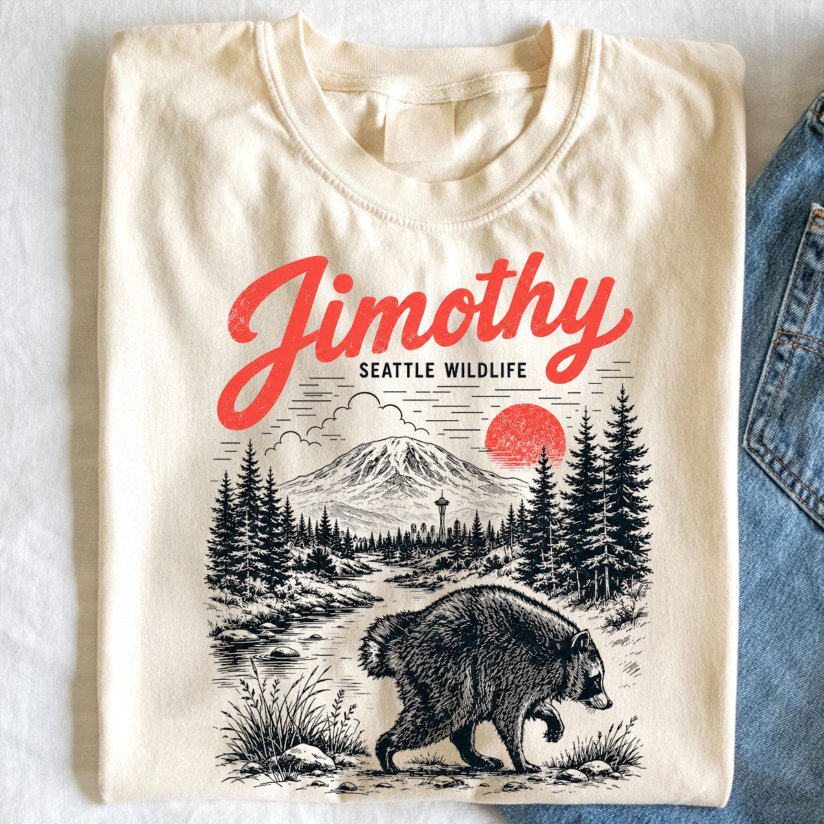 Loveable Viral Seattle Jimothy Raccoon Shirt - Trending 2026 Shirt