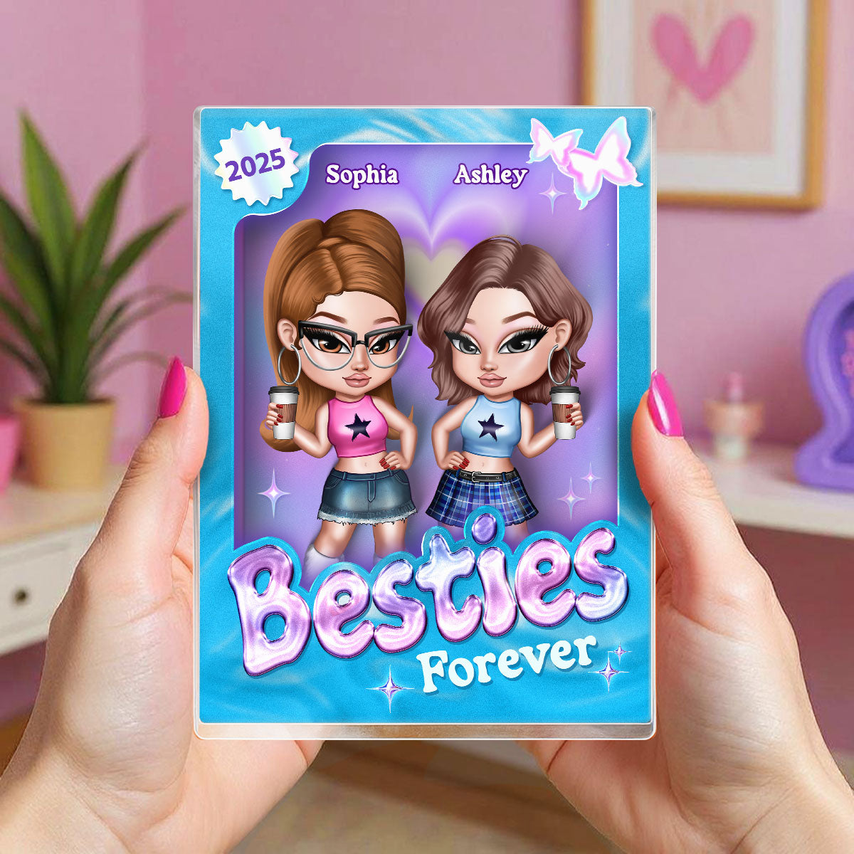 Y2K Besties Toy Box Personalized Acrylic Block