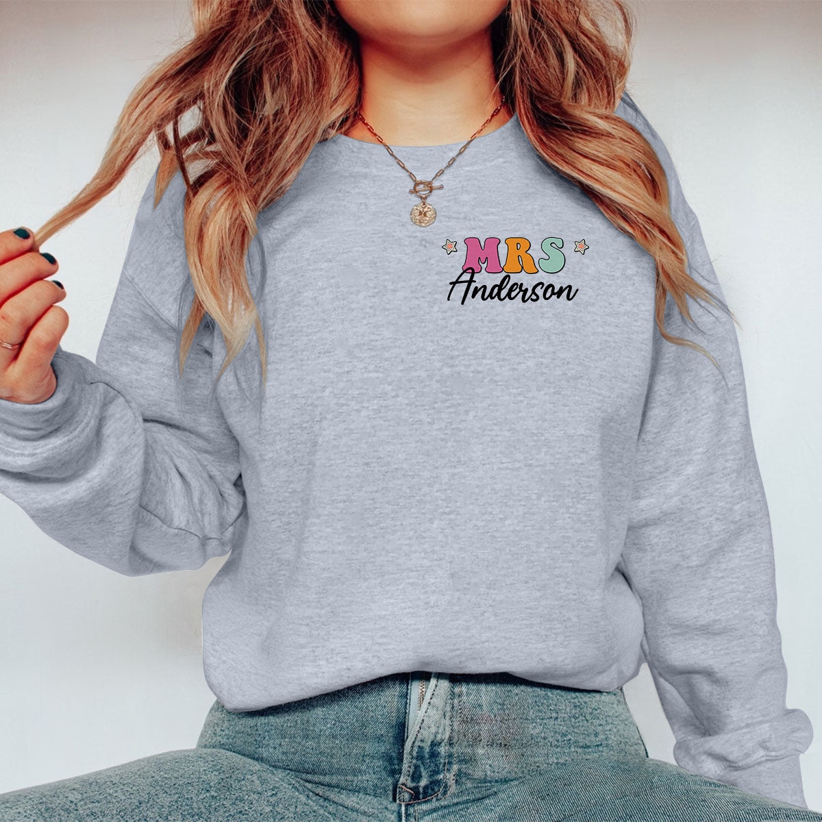 In My Teacher Era Gift For Teacher Personalized Double Sided Sweatshirt