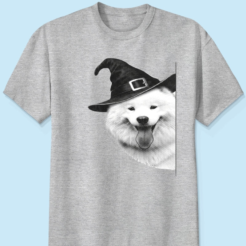 Peeking Halloween Cats Dogs Upload Photo - Personalized Shirt - Gift For Cat Mom, Dog Mom
