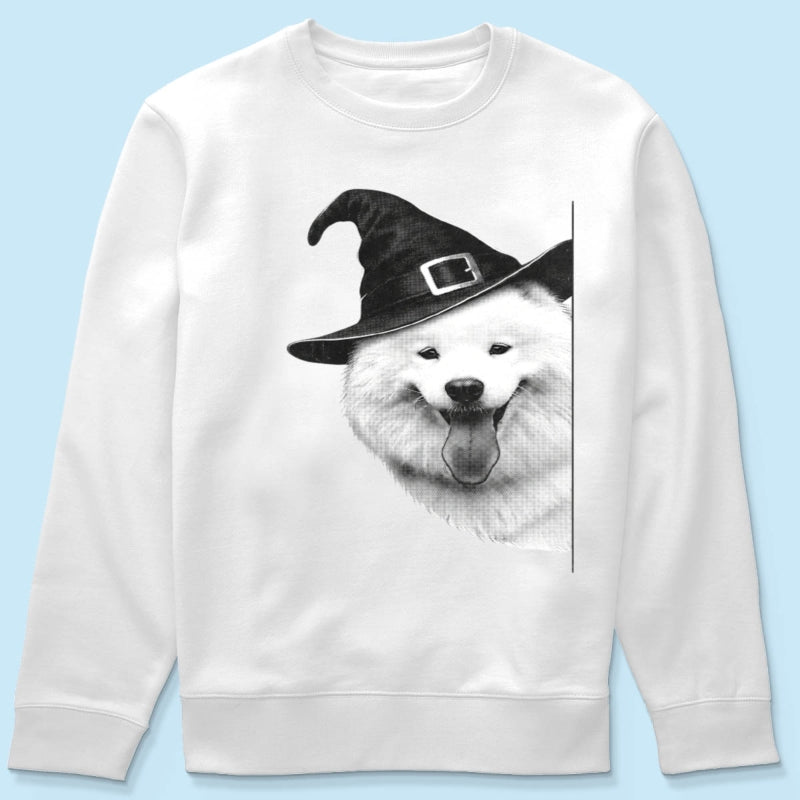 Peeking Halloween Cats Dogs Upload Photo - Personalized Shirt - Gift For Cat Mom, Dog Mom