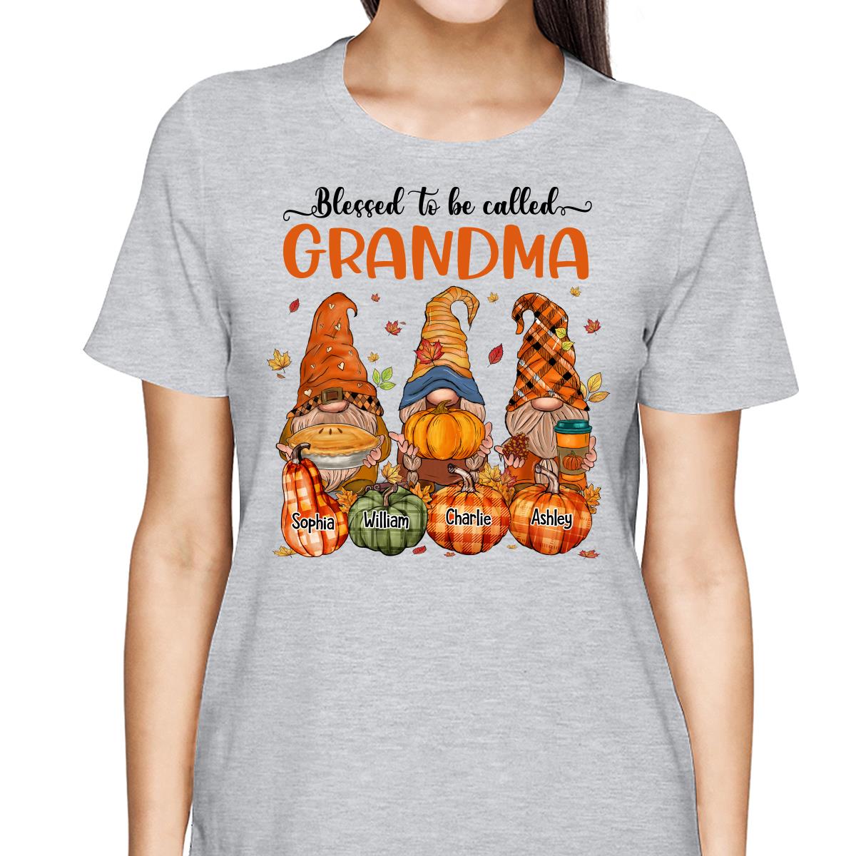 Fall Season Autumn Gnomes Pumpkins Personalized Shirt