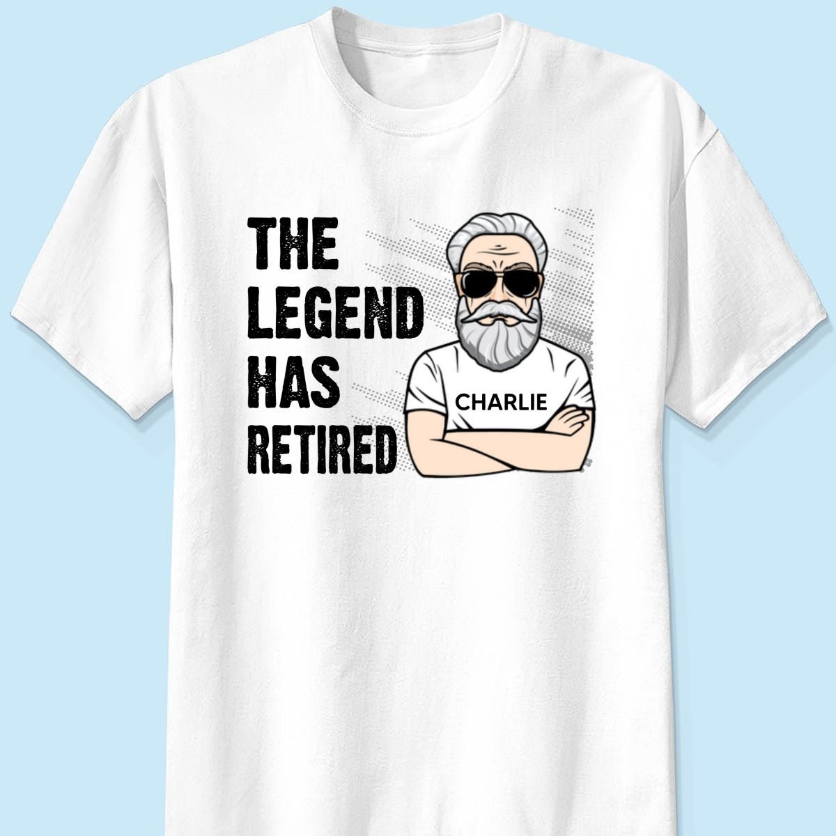 The Legend Has Retired Happy Retirement Gift Personalized Shirt