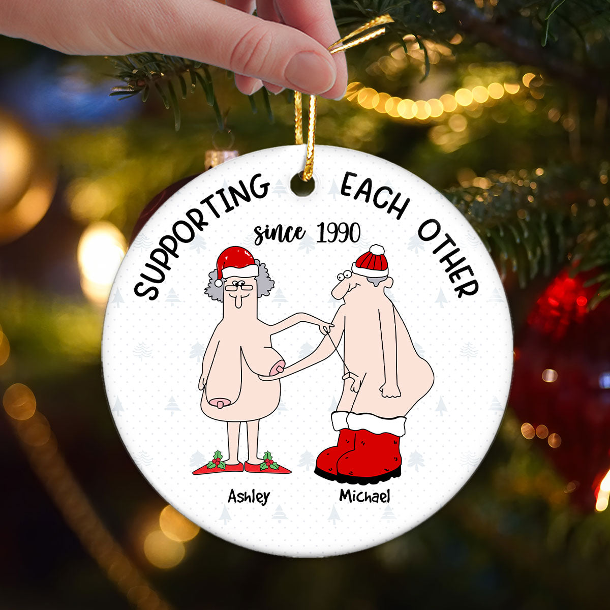 Funny Anniversary Gifts Christmas Ornament Gift for Wife Husband Girlfriend Boyfriend Him Her Personalized Ornament 2024