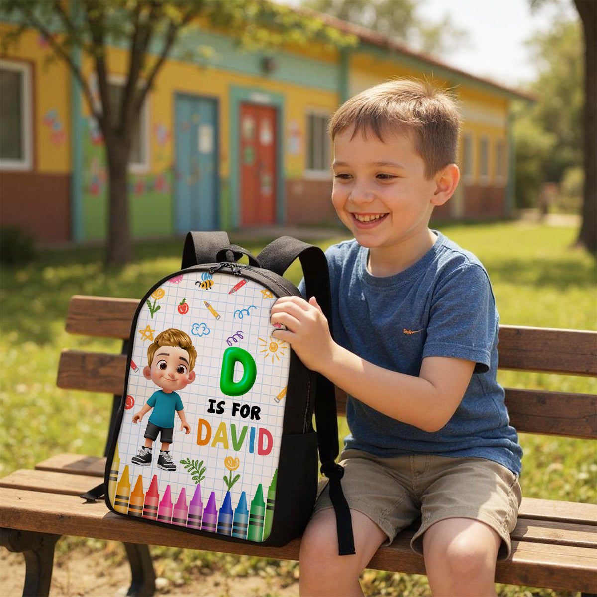 School Kid's Name Personalized Kid Backpack, Back To School gift