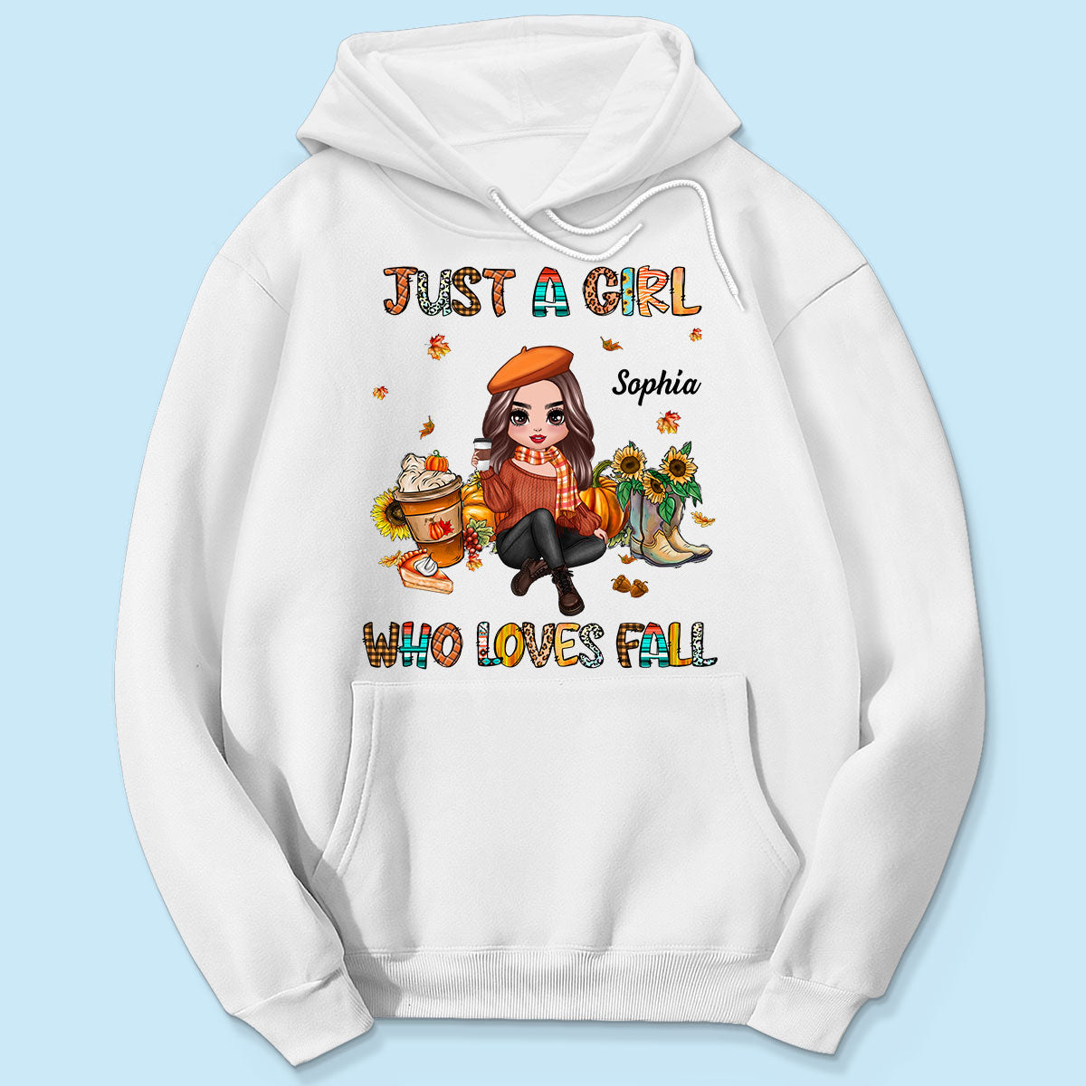 A Girl Who Loves Fall Personalized Shirt, Gift For Her