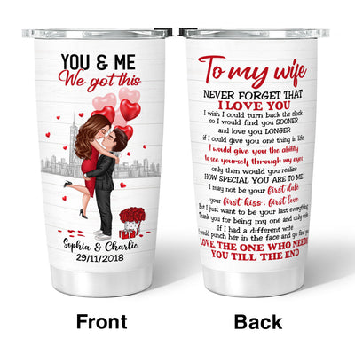 To My Wife Valentine‘s Day Gift For Him For Her Personalized Tumbler
