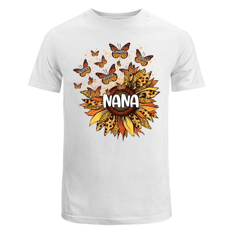 Grandma Mom Sunflower Butterflies Fall Season Personalized Shirt