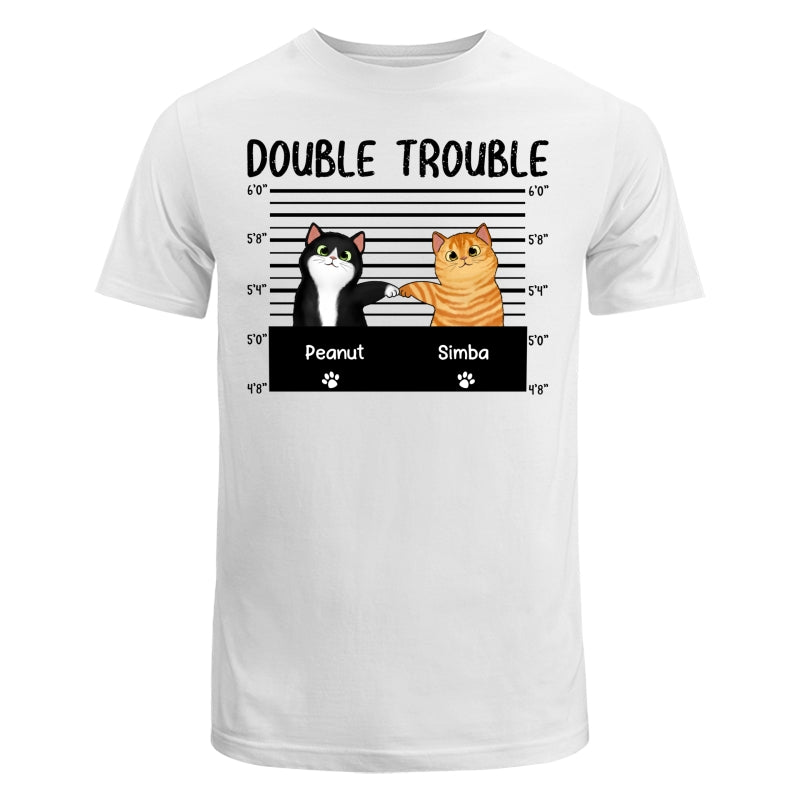Double Trouble Fluffy Cats Fist Bump Personalized Shirt