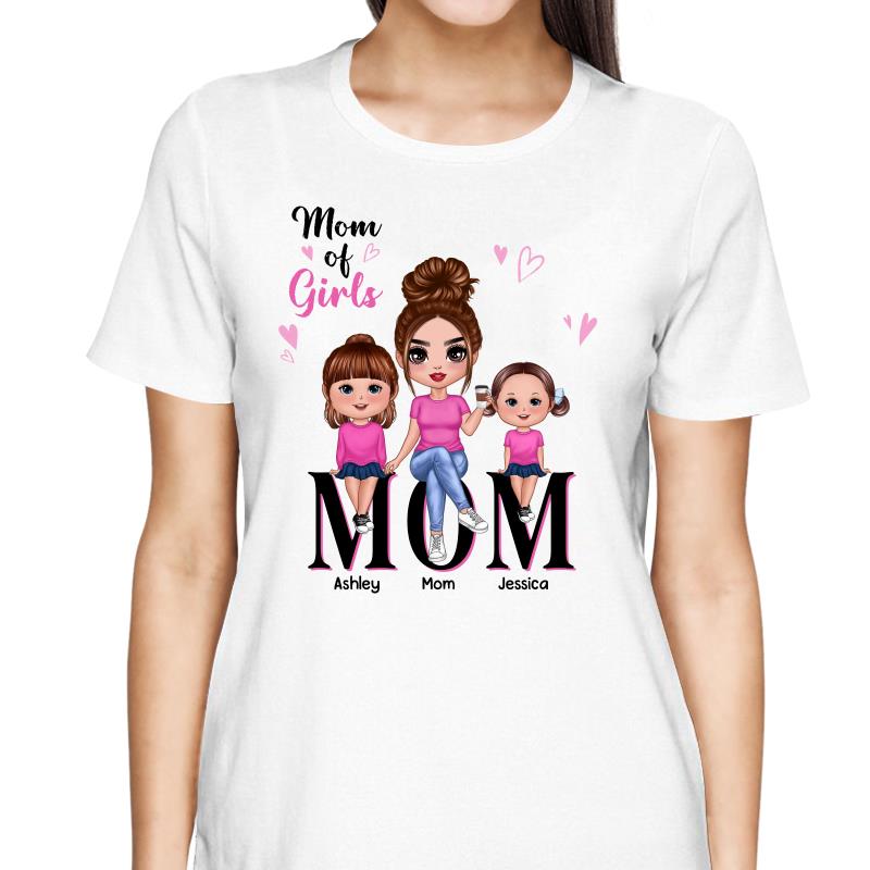 Doll Mom And Kids Mom Of Boys Girls Personalized Shirt