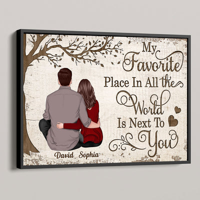 My Favorite Place Couple Gift Personalized Poster