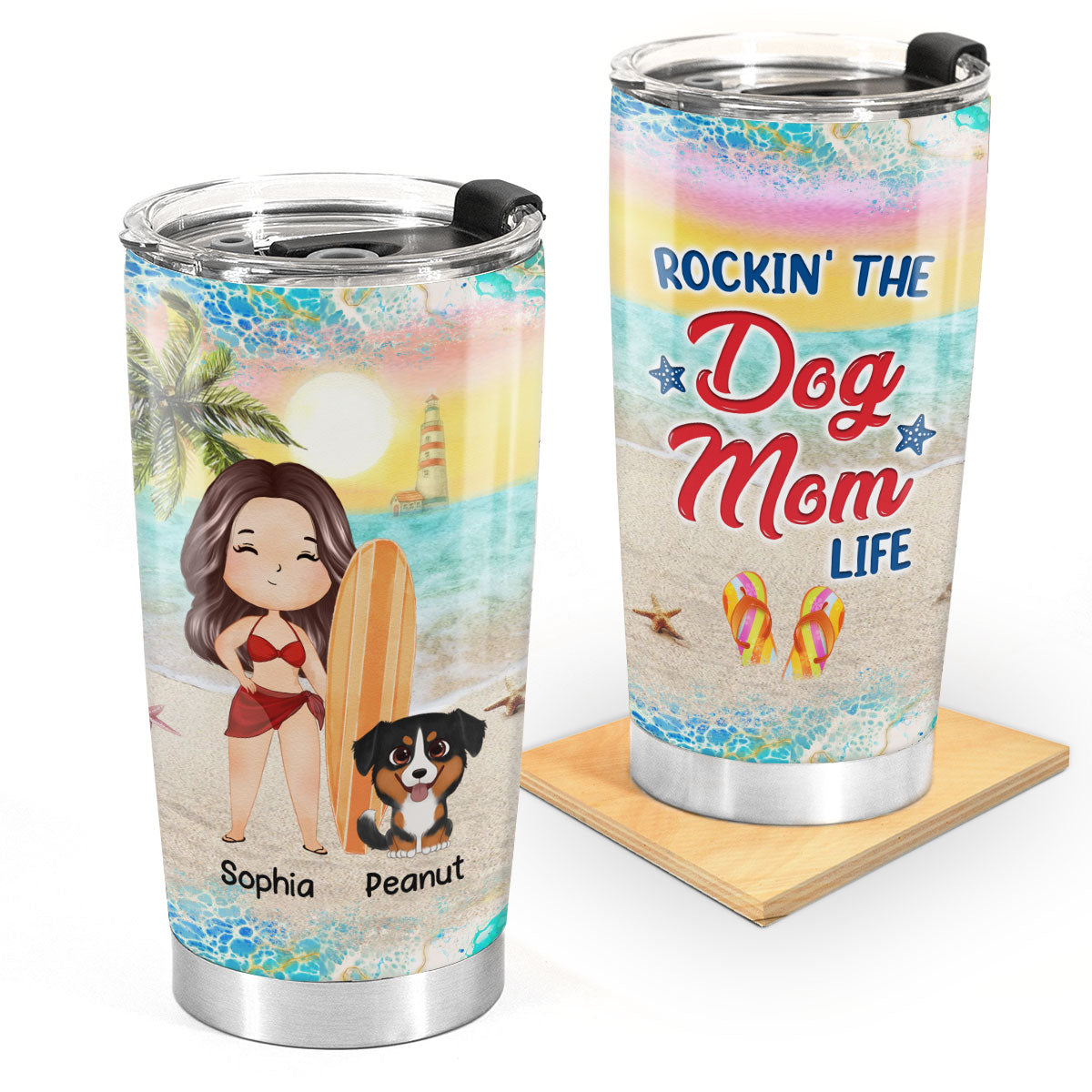 I Am A Simple Girl Dog Cat Mom Summer Personalized Tumbler