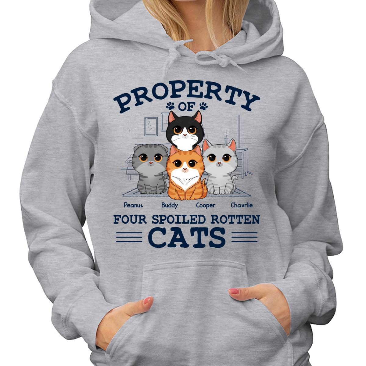 Property Of Spoiled Rotten Cats Personalized Shirt