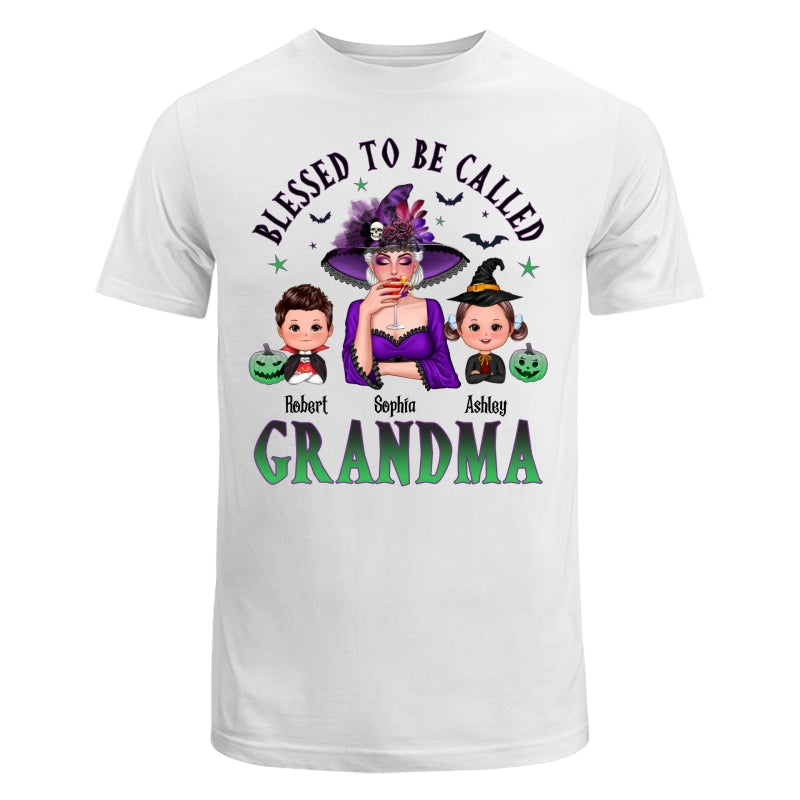 Blessed To Be Called Grandma Mom Halloween Personalized Shirt