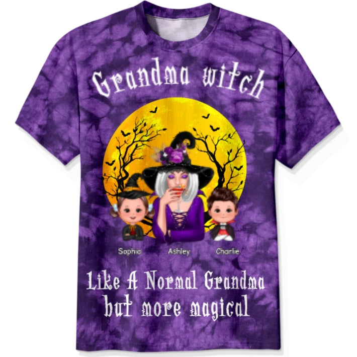 Grandma Witch More Magical Halloween Personalized Shirt, Perfect Costume For Grandma