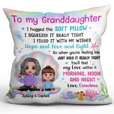 To My Granddaughter Grandson From Grandma Personalized Pillow (Insert Included)
