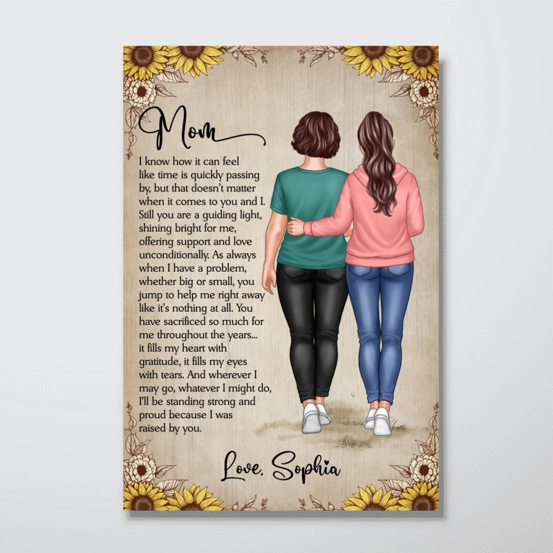 To My Mom From Daughter Mother‘s Day Gift Personalized Vertical Poster