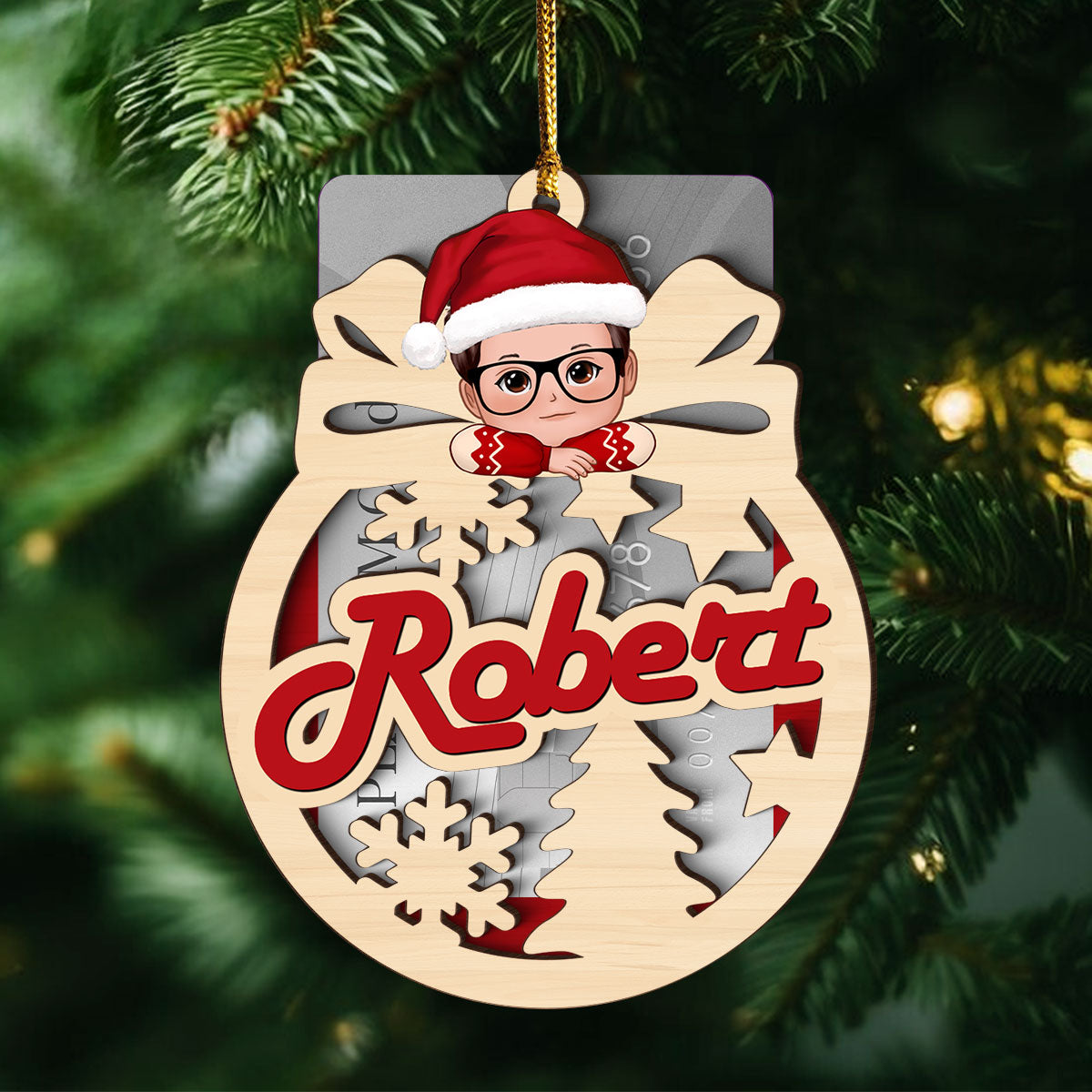 Christmas Money Gift Cards Letters Holder Ornament, Christmas Personalized Ornament, Christmas Gift For Kids