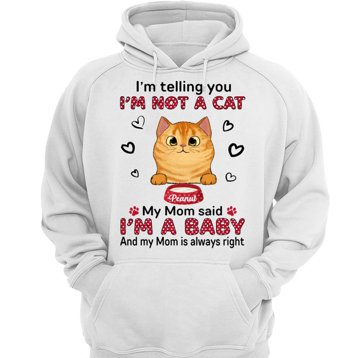 Baby Cats Polka Dot Cat Mom Personalized Shirt