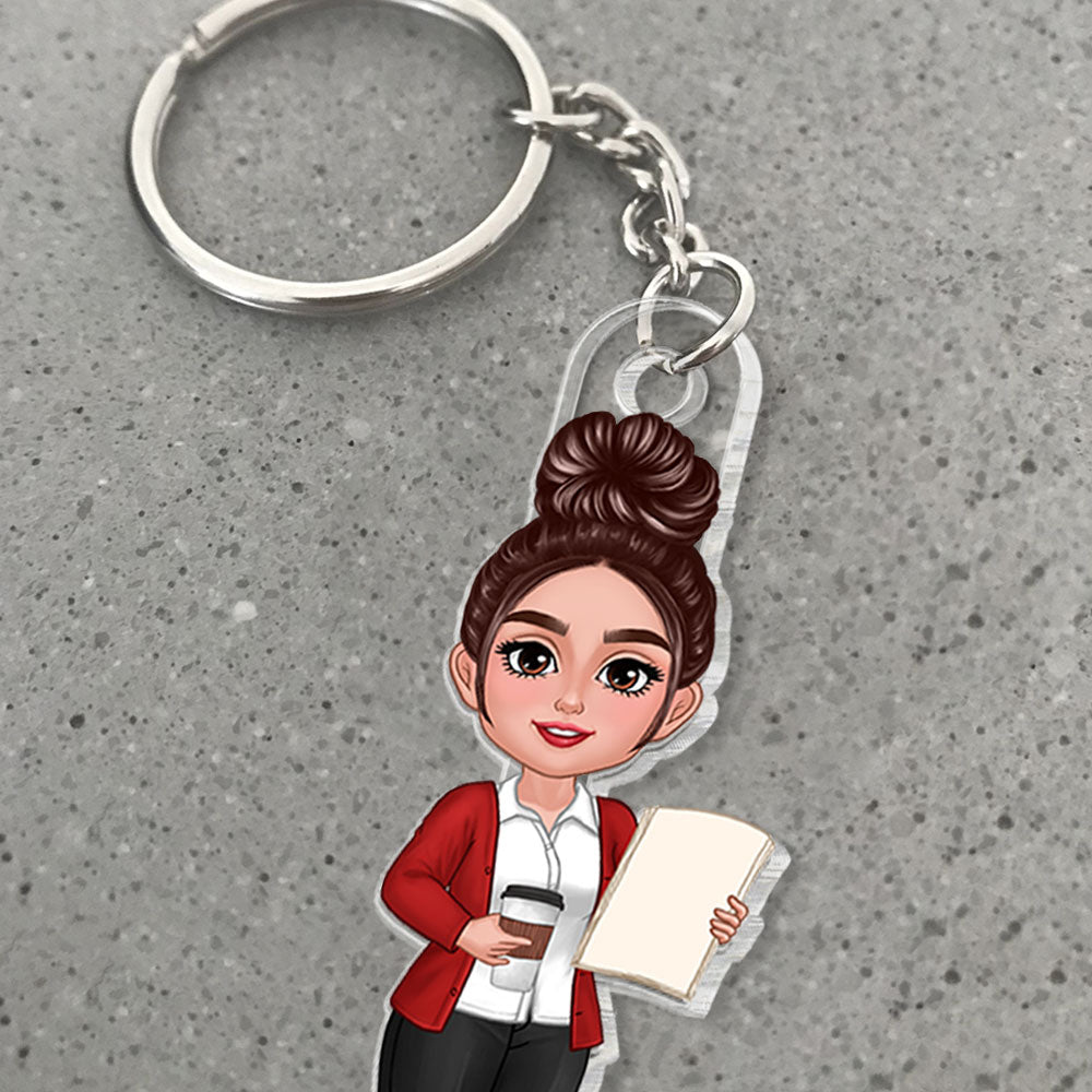 Beautiful Teacher Personalized Acrylic Keychain| Teacher Appreciation Gift, Back To School Gift For Teacher
