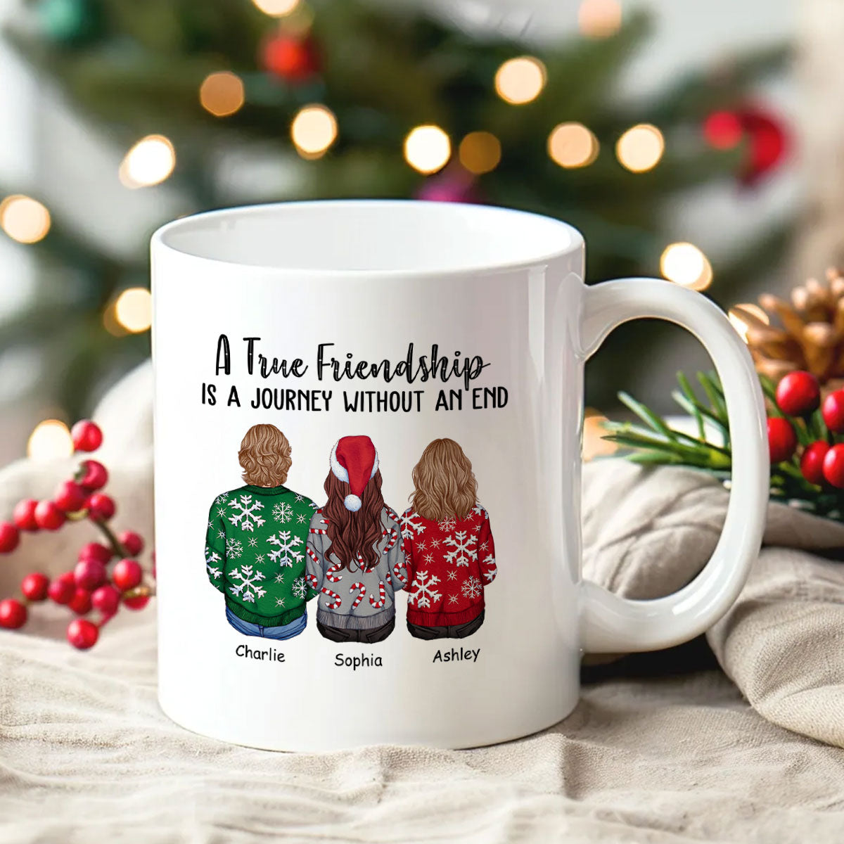 Personalized Best Friends Mug Gift, Personalized Friendship Gift, Soul Sister Christmas Gift for Best Friend, Long Distance Friendship Gift