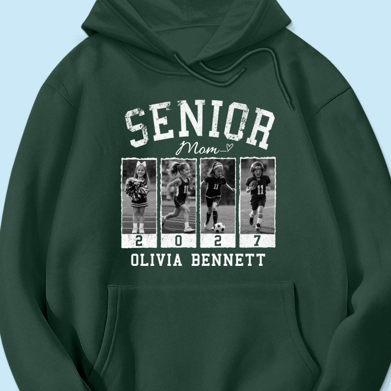 Senior Mom Retro Photos - Personalized Shirt - 2027 Senior Bootleg Shirt