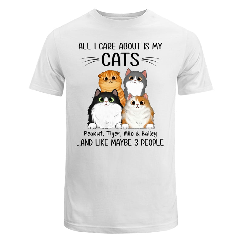 All I Care About Is My Cats And Like Maybe 3 People Personalized Shirt