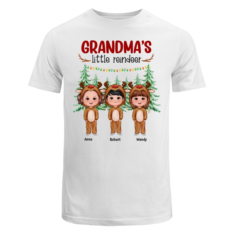 Grandma‘s Little Reindeer Doll Kids Christmas Personalized Shirt