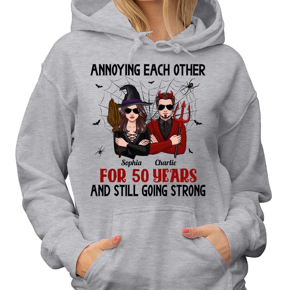 Halloween Couple Annoying Each Other Personalized Shirt