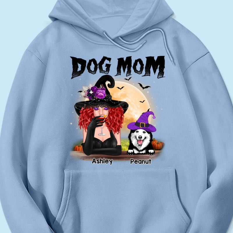 Halloween Witch Dog Mom Personalized Shirt