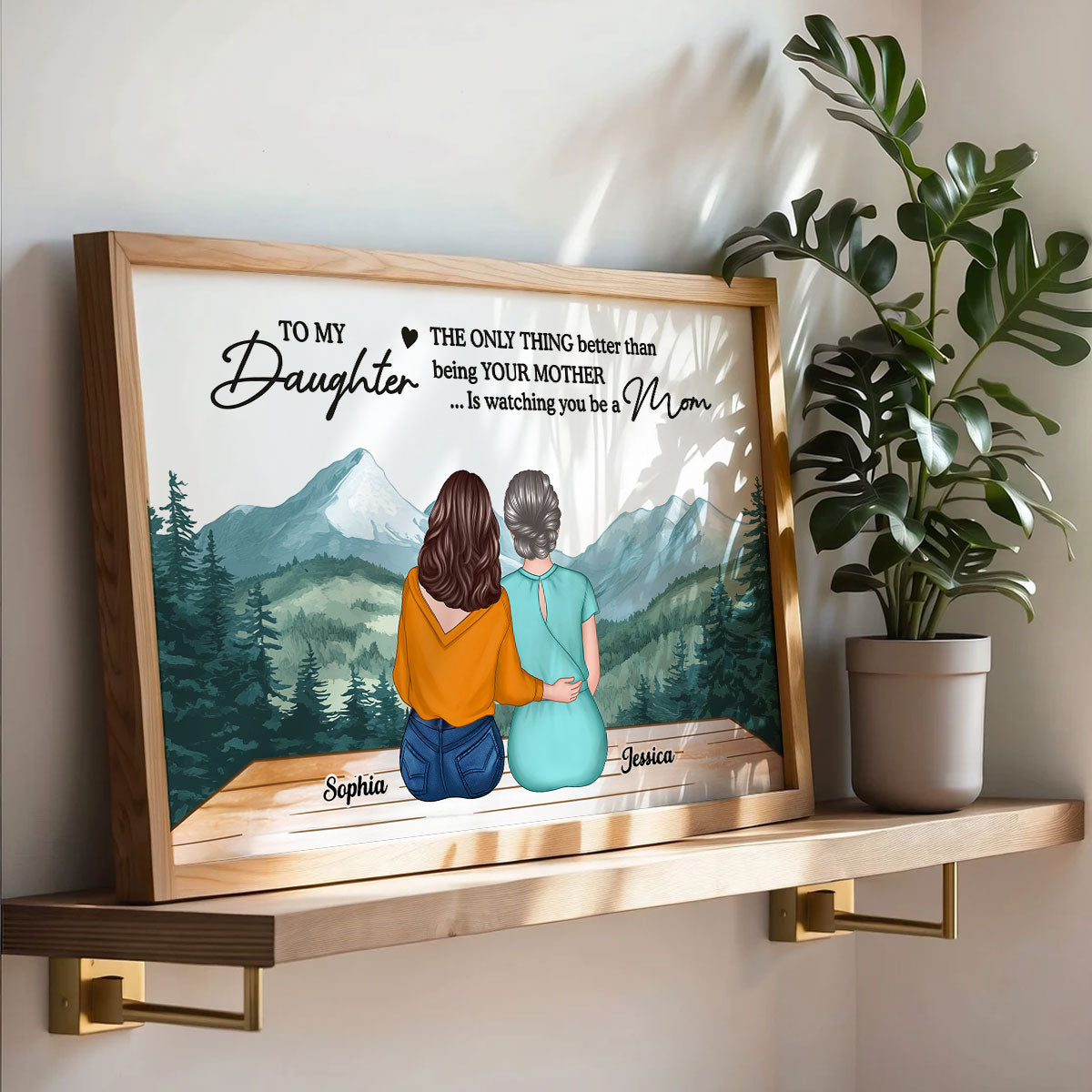 Beautiful Landscape To My Daughter From Mom Happy Mother's Day Personalized Poster, Gift For Daughter