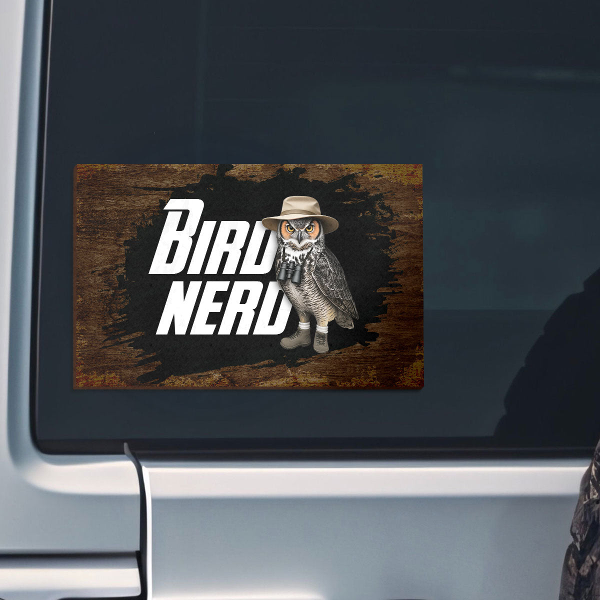 Bird Nerd Funny Gift for Bird Watcher Twitcher Bird Lover Personalized Car Magnet