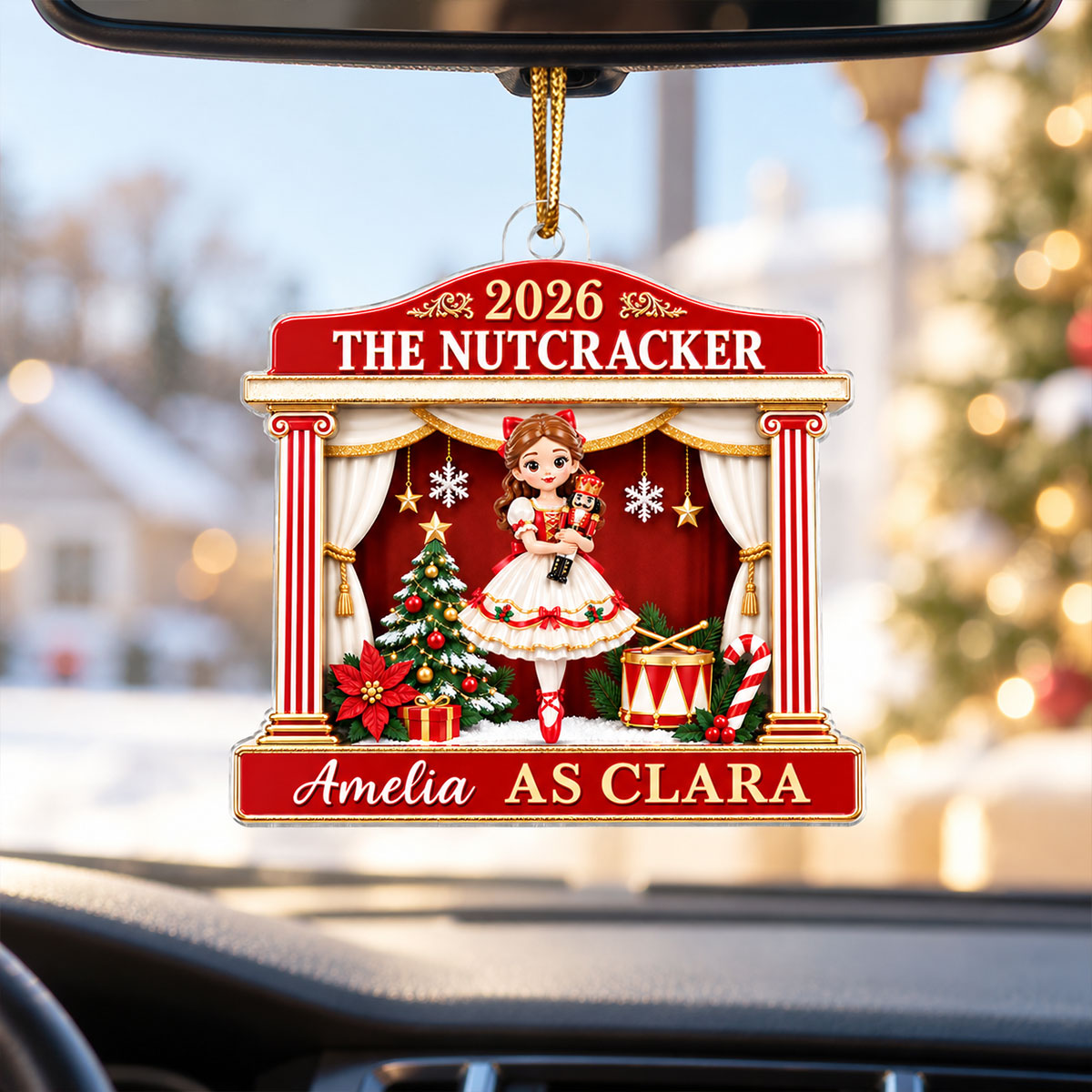 The Nutcracker Custom Name And Character - Personalized Acrylic Ornament - Christmas Gift For Ballet Dancers, Girls, Boys
